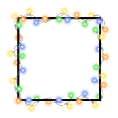Vector illustration of light garland