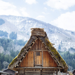 Shiragawago Architecture details Gassho Roof House Village Gifu Japan landscape