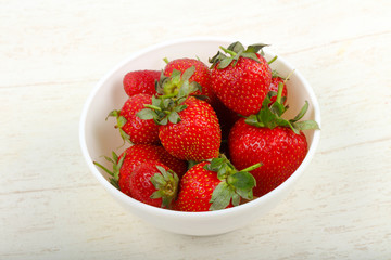 Strawberry in the bowl