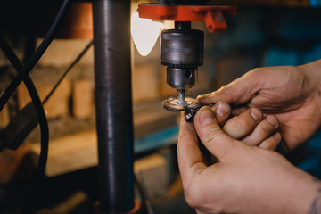 CNC Machine for grinding parts in jewelry products, home workshop.