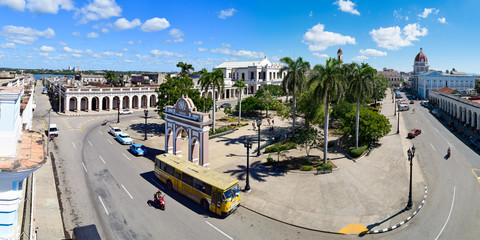 Blick auf den  Parque José Martí in Kuba