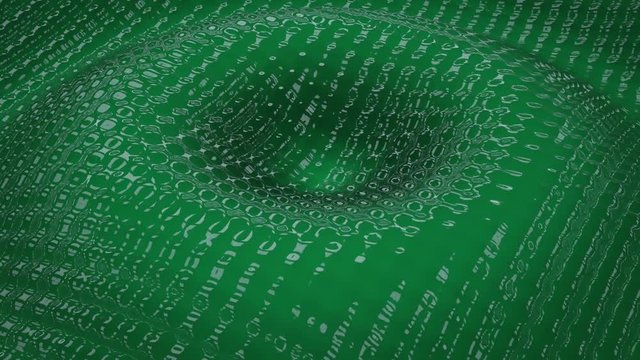 Green jelly rippled surface.
Loop ready animation of moving organic surface.