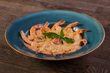 Shrimp cocktail with sauce