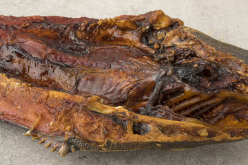  Smoked catfish close up