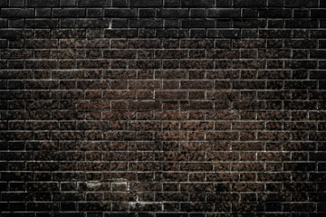 black wall tile texture brick background