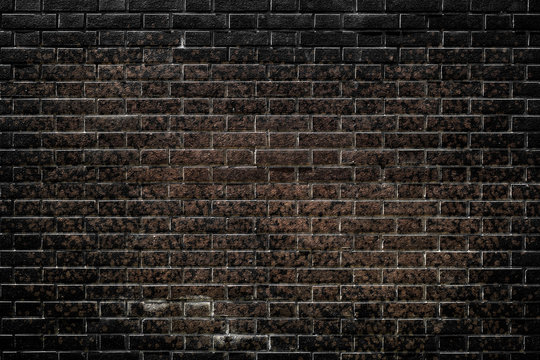 Black Wall Tile Texture Brick Background