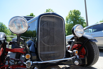 Fototapeta premium These are pictures of very old cars in very good condition, taken at a public exhibition