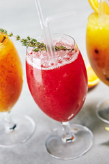 Berries Drink with Fresh Thyme