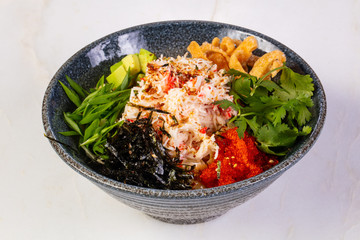 Poke with crab