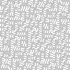 Vector Seamless Geometry Truchet Pattern