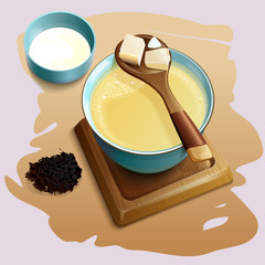 Tea culture. Tibet tea. Po cha.