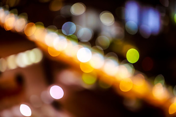 街の明かりのボケ　背景