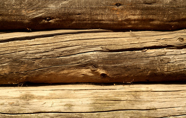 Brown color wooden fence pattern.