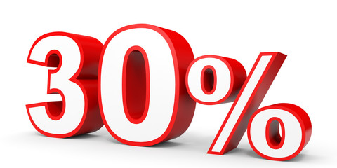 Thirty percent off. Discount 30 %.