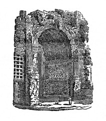 Arch of Titus, Rome (from Das Heller-Magazin, January 25, 1834)
