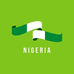 Nigeria Flag Vector Template Design Illustration