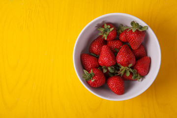 Ripe fresh strawberry