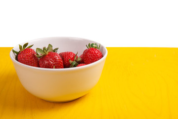 Ripe fresh strawberry