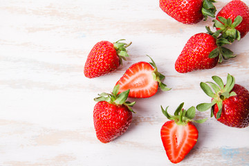 Ripe fresh strawberry