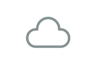 Cloud Internet icon for online connectivity and web services