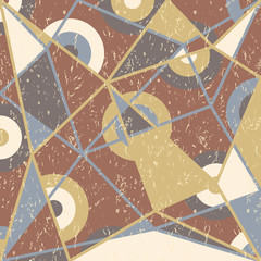 Abstract pattern with grunge design. Vintage decorative patchwork design