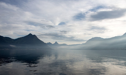 The Alpine region of Switzerland.
