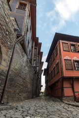 Night photo of Hisar Kapia - Ancient gate in Plovdiv old town, Bulgaria