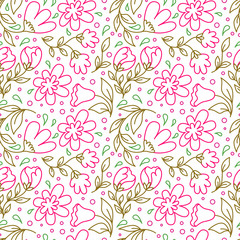 Surface pattern design with flowers