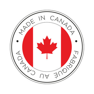 Made In Canada Flag Icon.