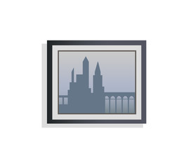 Fototapeta premium Interior Design City Picture Vector Illustration