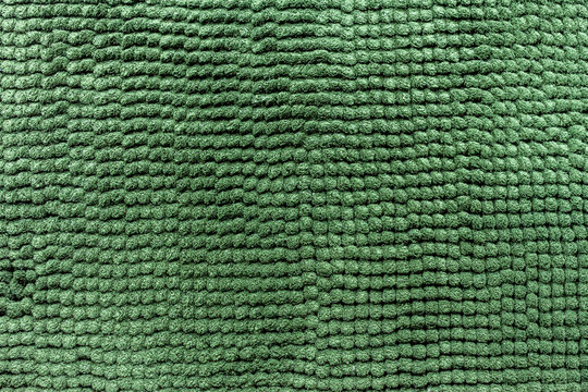texture of green fluffy fabric
