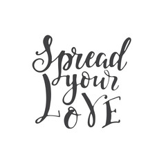 Charity lettering poster