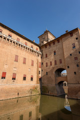 Fototapeta premium Estense Castle or Castle of San Michele - Ferrara Emilia Romagna - Italy 