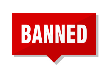 banned red tag
