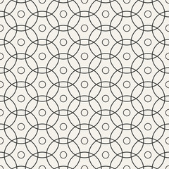 Seamless pattern with intersecting circles.