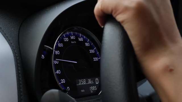 speedometer part of vehicle car driving