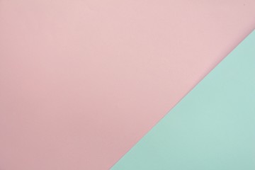abstract graphic design, paper pink and blue background.