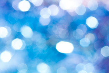 キラキラなボケ背景　白水色青紫色