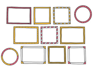 Frame doodle set. © chatiyanon