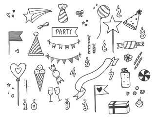 Party doodle set.