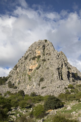 Fototapeta premium Peak in Grazalema Mountains