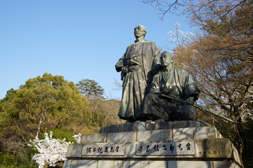 Obraz premium 坂本龍馬・中岡慎太郎像