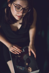 Glamour in Schwarz, Hotel Ambiente, Business look, edel