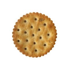 Isolated round biscuit