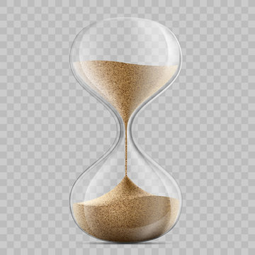 sandglass on a transparent background