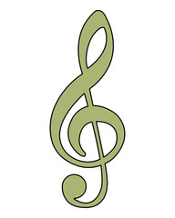 Fototapeta premium music note melody song image vector illustration