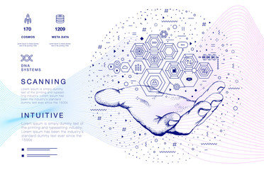 Mining bitcoin technology on autonomic computing program and trade platform. Trendy design in awesome really style.