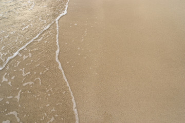 beach and wave pattern with bubbles