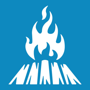 Outdoor Aktivit&auml;ten Icon - Lagerfeuer