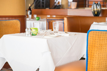 restaurant interior close up